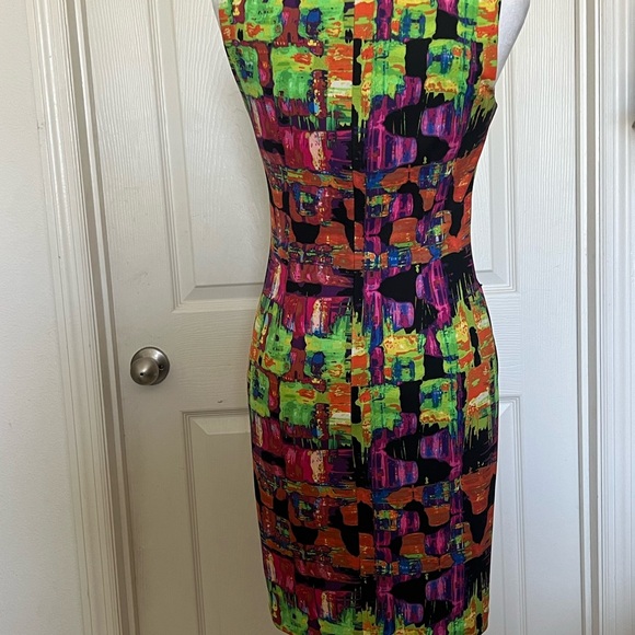 Joseph Ribkoff Multicolor Abstract Dress - Picture 3 of 5